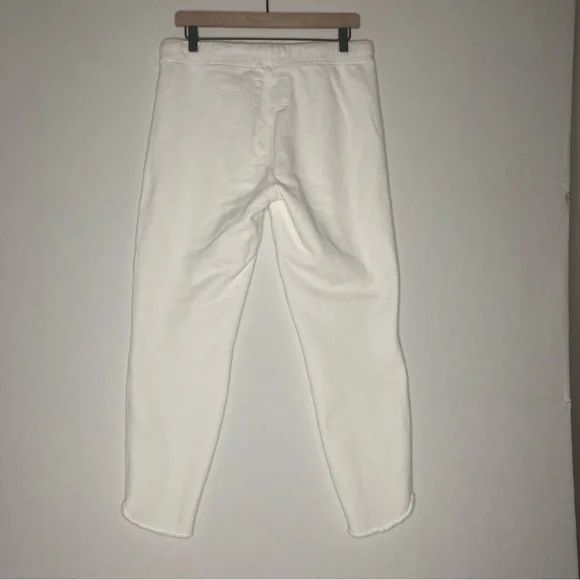 Frank & Eileen Christine Tulip Ankle Sweatpants White Sz M Medium EUC Cabincore - Picture 6 of 16